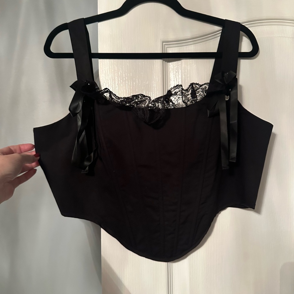 Lively Ghosts Thistlebloom Black Corset-NWT, XL - Picture 3 of 13
